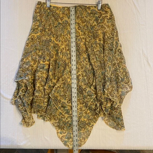 Chadwicks Gold and Blue Paisley Skirt - Picture 7 of 7